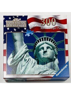 RAVENSBURGER 300pc American Heritage Statue of Liberty JIGSAW PUZZLE 140381 NIB